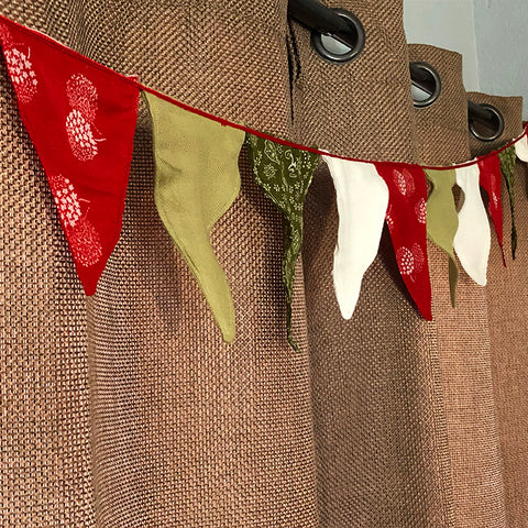 Pennant Bunting - Christmas Paisley & Fireworks