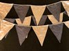 Pennant Bunting - Beige & Gray Cotton