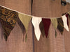 Pennant Bunting - Christmas Burgundy Paisley